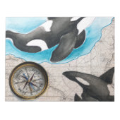 Orcas Map Notitieblok (Voorkant)