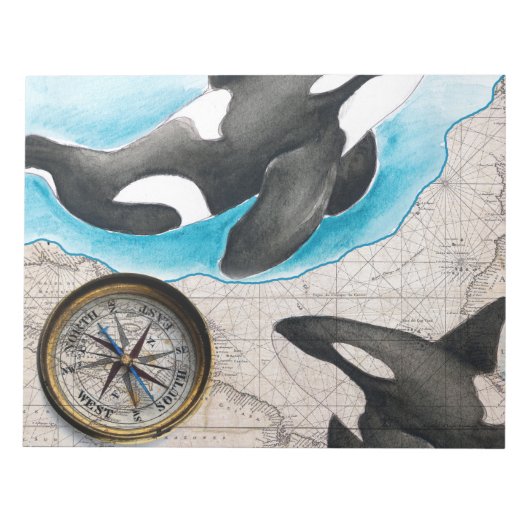 Orcas Map Notitieblok (Voorkant)