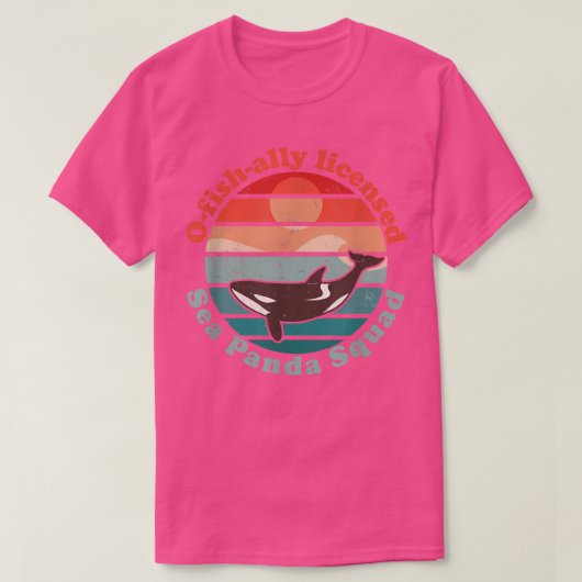 Orcas Marine Biologist O-Fish-Ally Licensed Zee Pa T-shirt (Design voorkant)