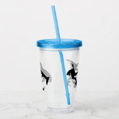 Orcas Moordwalvissen Gepersonaliseerde Reisbeker Acryl Drinkbeker (Links)