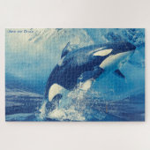 Orcas of Killer Whales Jigzaag Puzzle Legpuzzel (Horizontaal)