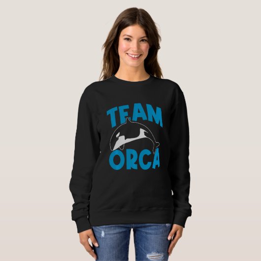Orcas  Orca  Team Orca Whales Swea Trui (Voorkant volledig)