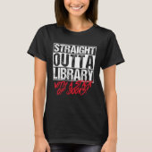 Orcas Straight Outta Library Book T-shirt (Voorkant)