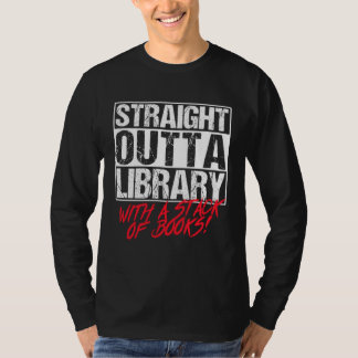 Orcas Straight Outta Library Book T-shirt