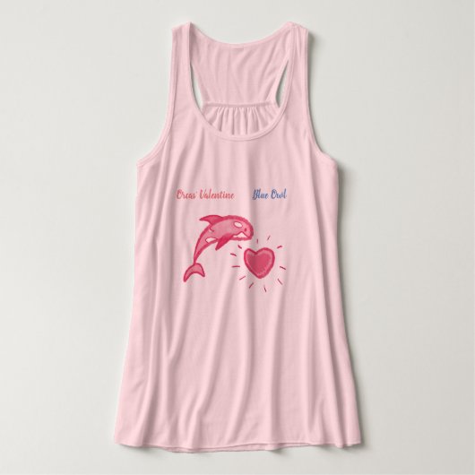 Orcas' Valentijn - Song Series Racerback Tanktop (Design voorkant)
