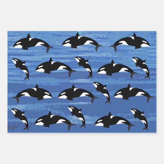 Orcas Wrapping Paper Sheets (Voorkant 2)