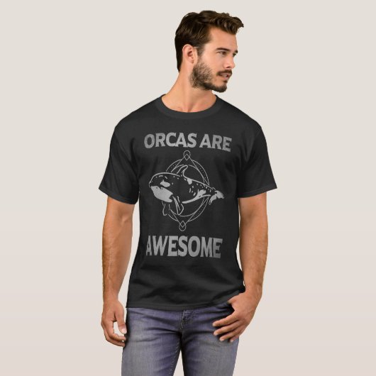 Orcas zijn Geweldige orca killer walale Gezegde a T-shirt (Voorkant volledig)