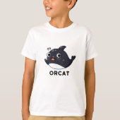 Orcat Funny Cat Orca Pun T-shirt (Voorkant)