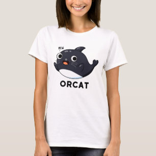 Orcat Funny Cat Orca Pun T-shirt