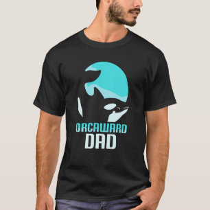 Orcaward Dad Orcas Awkward Orca Humor vader T-shirt