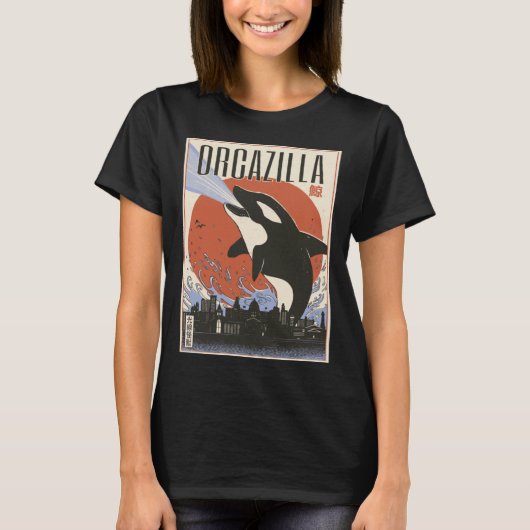 Orcazilla Azië Walvis T-shirt (Voorkant)