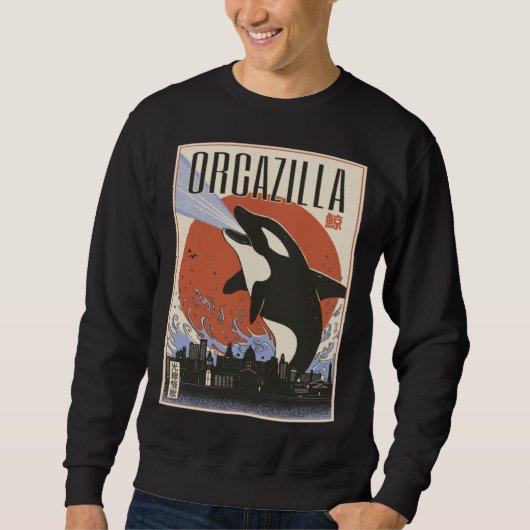 Orcazilla Azië Walvis Trui (Voorkant)