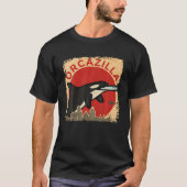 Orcazilla - Funny Killer Whale Orca T-shirt (Voorkant)