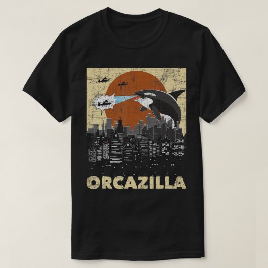 Orcazilla - Whale Lover Ocean Marine Biologist Wha T-shirt (Design voorkant)