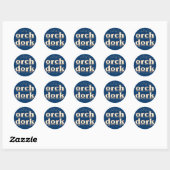Orch Dork Ronde Sticker (Vel)