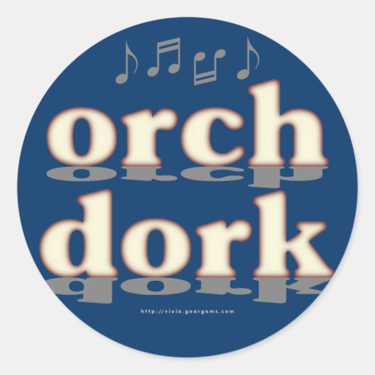 Orch Dork Ronde Sticker (Voorkant)