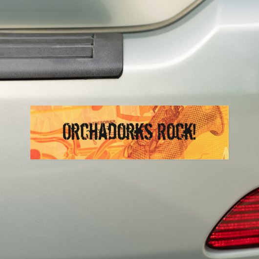 Orchadorks Rock! Bumpersticker (Op auto)