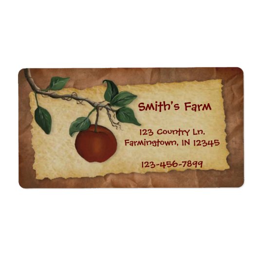 Orchard Apple Business Label (Voorkant)