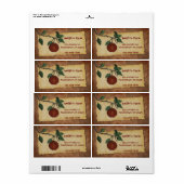Orchard Apple Business Label (Full Sheet)