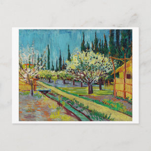 "ORCHARD BY CYPRESSES" DOOR VINCENT VAN GOGH BRIEFKAART