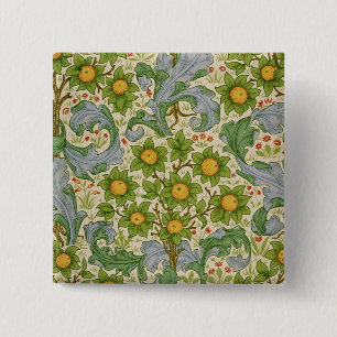 Orchard, Dearle, 1899 Vierkante Button 5,1 Cm