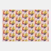 Orchard Fruit Gift Wrap | Apples & Pears Set Inpakpapier Vel (Voorkant 2)