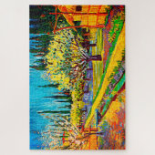 Orchard, grens door Cypresses Vincent Van Gogh Legpuzzel (Verticaal)