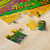 Orchard, grens door Cypresses Vincent Van Gogh Legpuzzel (Zijkant)