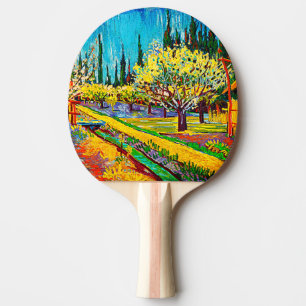 Orchard, grens door Cypresses Vincent Van Gogh Tafeltennisbatje