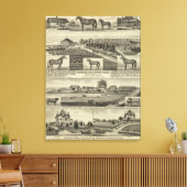 Orchard Hill en Cedar Grove, Kansas Canvas Afdruk (Insitu (Woonkamer))