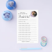 Orchard Hoe goed ken je bruid spelkaart Flyer (Enkel)