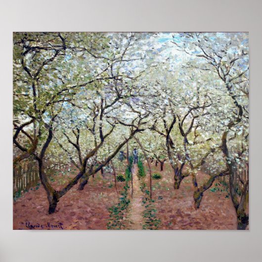 Orchard in Bloom, Claude Monet, 1879 Poster (Voorkant)