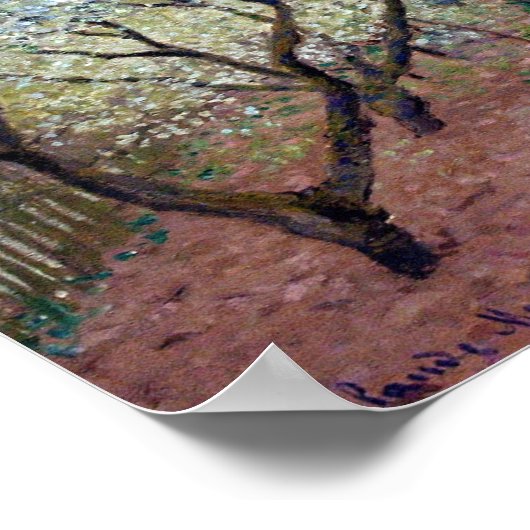 Orchard in Bloom, Claude Monet, 1879 Poster (Hoek)