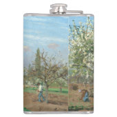 Orchard in Bloom, Louveciennes Camille Pissarro Heupfles (Achterkant)