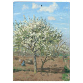 Orchard in Bloom, Louveciennes Camille Pissarro Klembord (Achterkant)