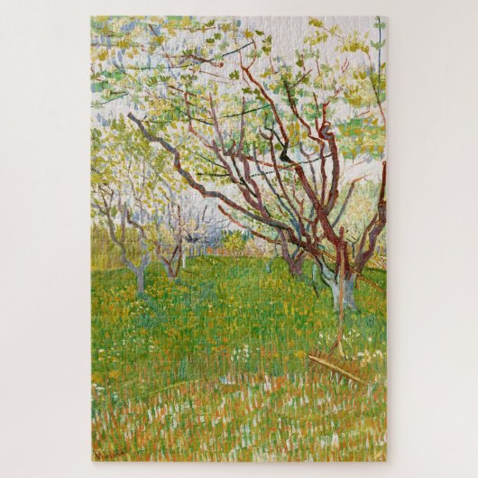 Orchard in Bloom Vincent van Gogh levendige kunst Legpuzzel (Verticaal)