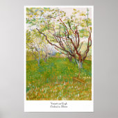 Orchard in Bloom Vincent van Gogh Poster (Voorkant)
