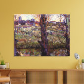 Orchard in Blossom, Arles van Vincent van Gogh Canvas Afdruk (Insitu (Woonkamer))