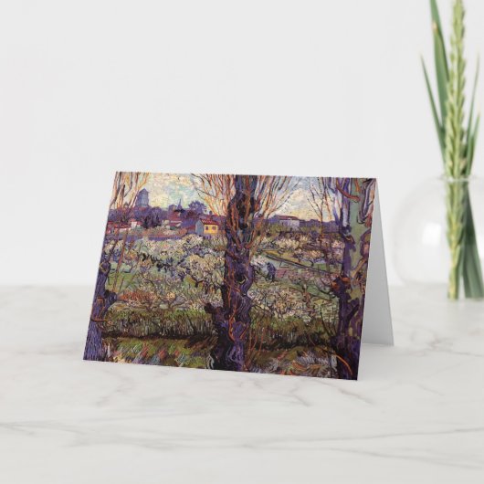 Orchard in Blossom, Arles van Vincent van Gogh Kaart (Voorkant)