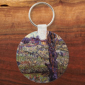 Orchard in Blossom, Arles van Vincent van Gogh Sleutelhanger (Voorkant)