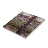 Orchard in Blossom, Arles van Vincent van Gogh Tegeltje (Zijkant)