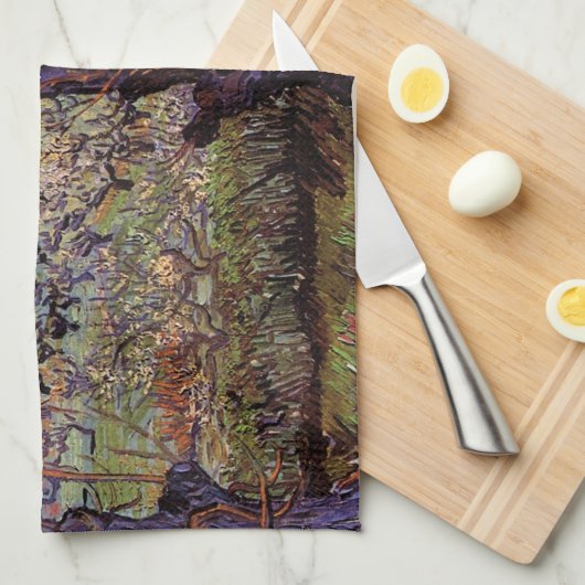 Orchard in Blossom, Arles van Vincent van Gogh Theedoek (Quarter Fold)