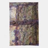 Orchard in Blossom, Arles van Vincent van Gogh Theedoek (Verticaal)