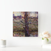 Orchard in Blossom, Arles van Vincent van Gogh Vierkante Klok (Huis)