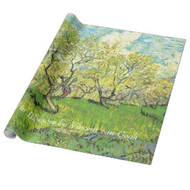 Orchard in Blossom door Van Gogh.  florale olie Cadeaupapier