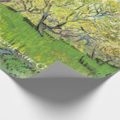 Orchard in Blossom door Van Gogh.  florale olie Cadeaupapier (Hoek)
