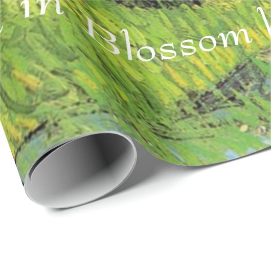 Orchard in Blossom door Van Gogh.  florale olie Cadeaupapier (Rol Hoek)