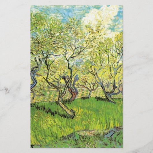 Orchard in Blossom door Vincent van Gogh. (Voorkant)