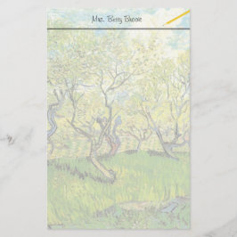 Orchard in Blossom door Vincent van Gogh. Briefpapier