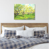 Orchard in Blossom door Vincent van Gogh Canvas Afdruk (Insitu (Slaapkamer))